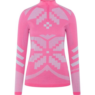 Kari Traa Women's Faith Half Zip Bright Pink, L Kari Traa Women's Faith Half Zip Bright Pink, L