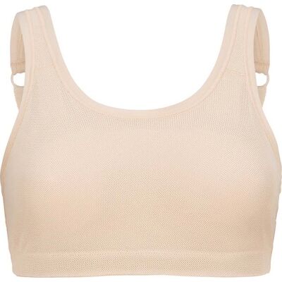 Swegmark Core Sports Bra Moulded Cups Beige, XL Swegmark Core Sports Bra Moulded Cups Beige, XL