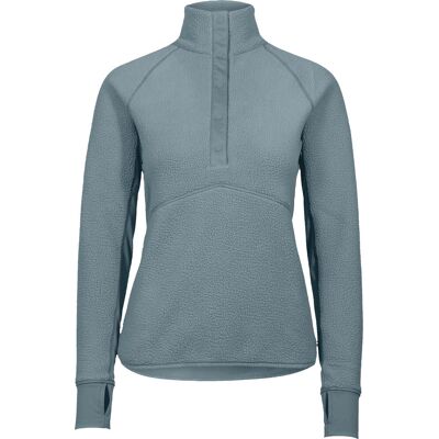 Johaug Women's Fusion Pile Henley Green/blue, M Johaug Women's Fusion Pile Henley Green/blue, M