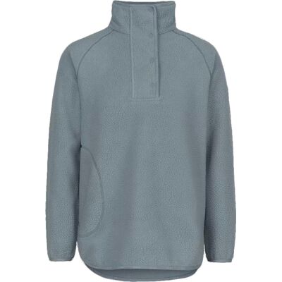 Johaug Women's Fusion Pile Oversized Henley Green/blue, L Johaug Women's Fusion Pile Oversized Henley Green/blue, L