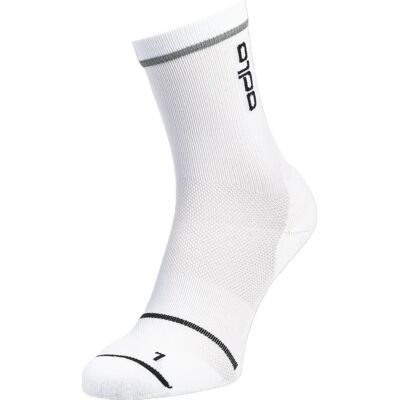 Odlo Socks Micro Crew Ceramicool Reflective Socks White, 45-47 Odlo Socks Micro Crew Ceramicool Reflective Socks White, 45-47