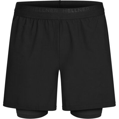 Hellner Kelva 2-i-1 Shorts Herr Sort - Sportstøj Hellner Kelva 2-i-1 Shorts Herr Sort - Sportstøj