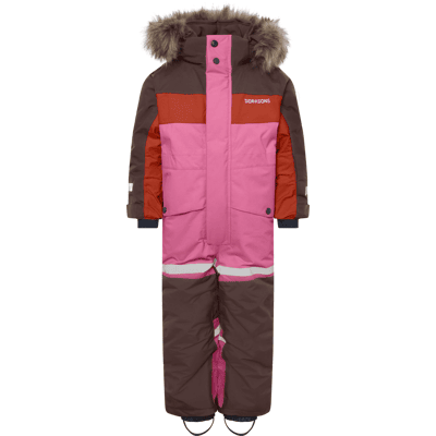 Didriksons Kids' Bjärven Coverall Shadow Brown, 100 Didriksons Kids' Bjärven Coverall Shadow Brown, 100