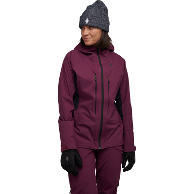 Black Diamond Women's Dawn Patrol Hybrid Shell Jacket Blackberry/Black, Blackberry-Black, S Black Diamond Women's Dawn Patrol Hybrid Shell Jacket Blackberry/Black, Blackberry-Black, S