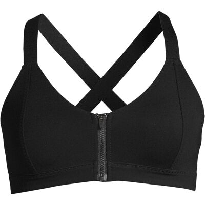 Casall Women's Scuba Zip Bikini Top Black, 34 Casall Women's Scuba Zip Bikini Top Black, 34