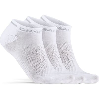 Craft Core Dry Shafless Sock 3-pack White, 34/36 Craft Core Dry Shafless Sock 3-pack White, 34/36