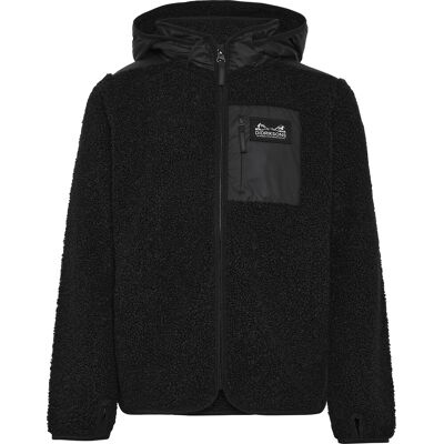 Didriksons Kids' Exa Full Zip 3 Black, 140 Didriksons Kids' Exa Full Zip 3 Black, 140
