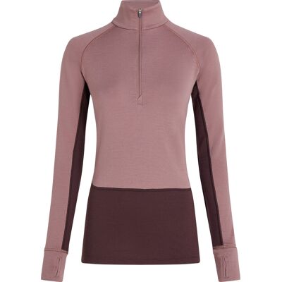 Icebreaker Women's Merino 260 ZoneKnit Long Sleeve Half Zip Java/Summit, XS Icebreaker Women's Merino 260 ZoneKnit Long Sleeve Half Zip Java/Summit, XS
