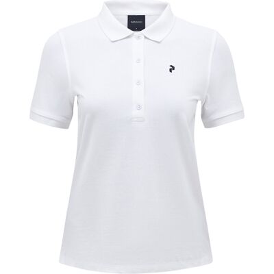 Peak Performance Women's Classic Cotton Polo White, S Peak Performance Women's Classic Cotton Polo White, S