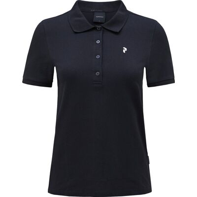 Peak Performance Women's Classic Cotton Polo Black, S Peak Performance Women's Classic Cotton Polo Black, S