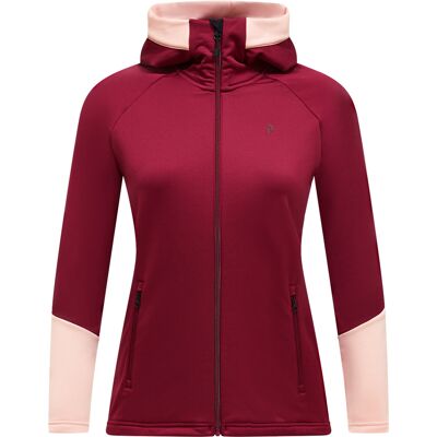 Peak Performance Women's Rider Essentials Zip Hood Vertical Zenith/peach Fuzz/, XS Peak Performance Women's Rider Essentials Zip Hood Vertical Zenith/peach Fuzz/, XS