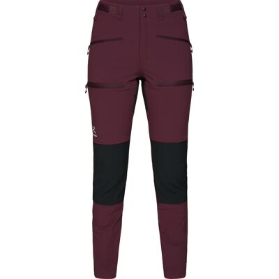 Haglöfs Rugged Slim Pant Kvinder - Aubergine/Sort - Tynd Pasform Haglöfs Rugged Slim Pant Kvinder - Aubergine/Sort - Tynd Pasform