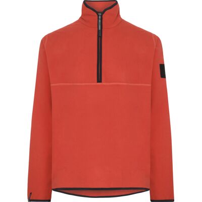 Didriksons Men's Hannes Half Zip Ochre Red, L Didriksons Men's Hannes Half Zip Ochre Red, L