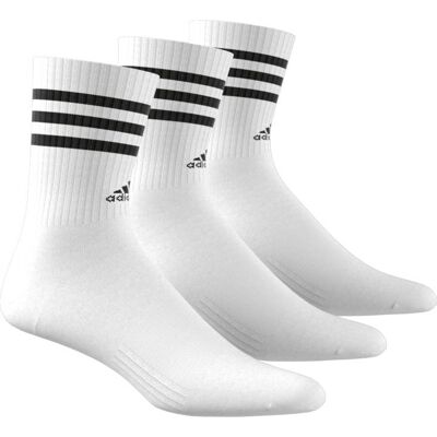 Adidas 3-Stripes Cushioned Sportswear Crew Socks 3-Pairs White/Black, XL (46-48) Adidas 3-Stripes Cushioned Sportswear Crew Socks 3-Pairs White/Black, XL (46-48)