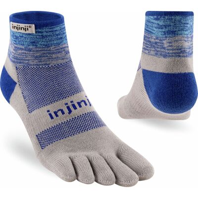 Injinji Men's Trail Midweight Mini Crew Neptune, XL Injinji Men's Trail Midweight Mini Crew Neptune, XL