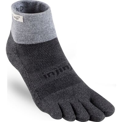 Injinji Trail Midweight Mini Crew - Granit - Unisex Sokker Injinji Trail Midweight Mini Crew - Granit - Unisex Sokker