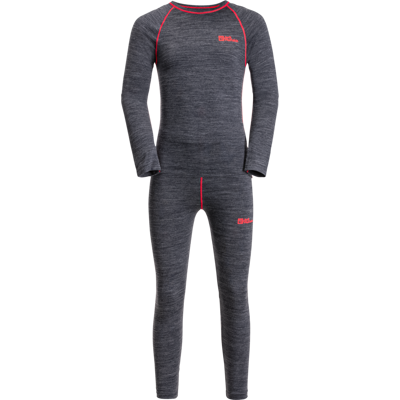 Jack Wolfskin MERINO BASELAYER SET K Natblå - 104 - Termoundertøj Jack Wolfskin MERINO BASELAYER SET K Natblå - 104 - Termoundertøj