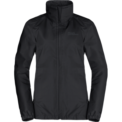 Jack Wolfskin Women's Stormy Point 2-Layer Jacket Black, L Jack Wolfskin Women's Stormy Point 2-Layer Jacket Black, L