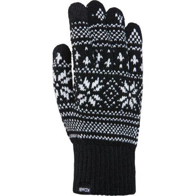 Kombi Unisex Nordic Jacquard Gloves Black, L/XL Kombi Unisex Nordic Jacquard Gloves Black, L/XL