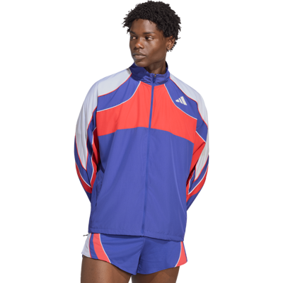 Adidas Men´s Adizero Archive Löparjacka Dualin/selure/white, XL Adidas Men´s Adizero Archive Löparjacka Dualin/selure/white, XL