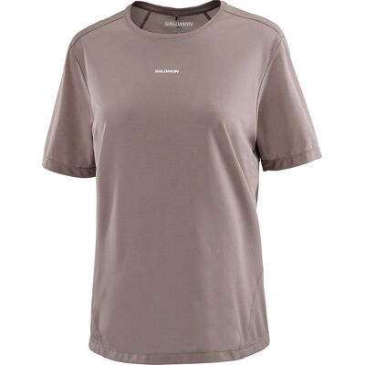 Salomon Women's Shkout Core Short Sleeve Tee Iron, M Salomon Women's Shkout Core Short Sleeve Tee Iron, M