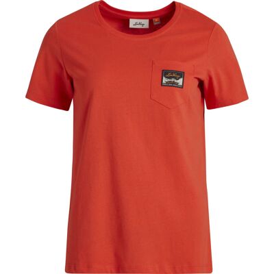 Lundhags Knak T-Shirt Lively Red S - Dame Lundhags Knak T-Shirt Lively Red S - Dame