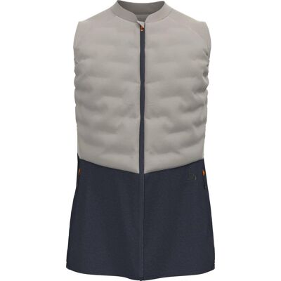 Odlo Men's Zeroweight Insulator Running Vest Silver Cloud/India Ink, XL Odlo Men's Zeroweight Insulator Running Vest Silver Cloud/India Ink, XL