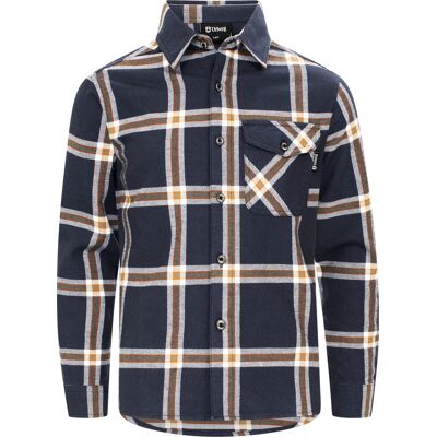 Urberg Juniors' Flanell Shirt Blue Nights/deep Lichen Green, 128 Urberg Juniors' Flanell Shirt Blue Nights/deep Lichen Green, 128