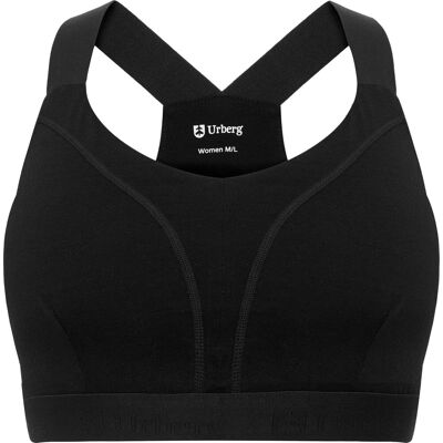 Urberg Women's Merino Wool Soft Bra Black Beauty, XS/S Urberg Women's Merino Wool Soft Bra Black Beauty, XS/S