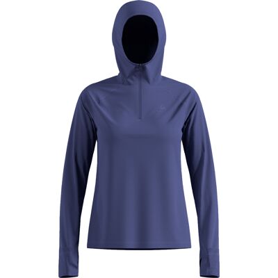 Odlo Women's X-Alp Mid Layer Hoody Skipper Blue, L Odlo Women's X-Alp Mid Layer Hoody Skipper Blue, L