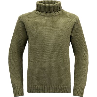 Devold Unisex Nansen Wool High Neck Olive, XXL Devold Unisex Nansen Wool High Neck Olive, XXL