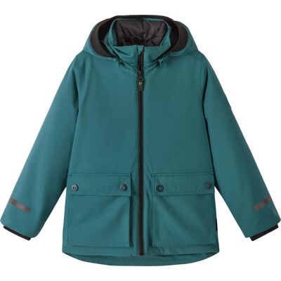 Reima Kids' 3-in-1 tec Jacket Syddi Dark Teal, 128 Reima Kids' 3-in-1 tec Jacket Syddi Dark Teal, 128