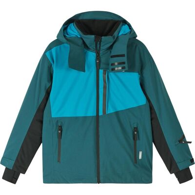 Reima Kids' tec Ski Jacket Jatuni Dark Teal, 128 Reima Kids' tec Ski Jacket Jatuni Dark Teal, 128