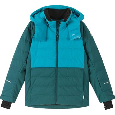 Reima Kids' Ski Jacket Kuosku Dark Teal, 134 Reima Kids' Ski Jacket Kuosku Dark Teal, 134