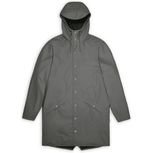 Rains Unisex Long Jacket Grey XL, Grey