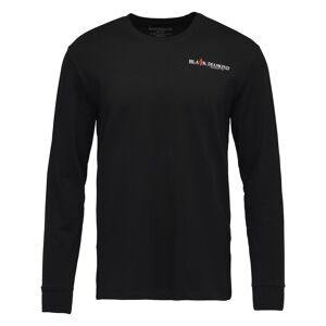 Black Diamond M Heritage Wordmark Ls Tee Black L, Black