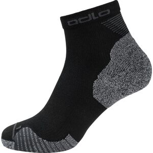 Odlo Ceramicool Running Quarter Socks Black 42-44, Black