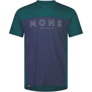 Mons Royale Men's Redwood Merino Air-Con VT Evergreen / Midnight M, Evergreen / Midnight