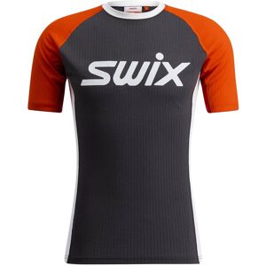 Swix Racex Classic Short Sleeve M Magnet/Fiery Red XL, Magnet/Fiery Red