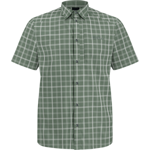 Jack Wolfskin Norbo S/S Shirt M Hedge Green Checks L, Hedge Green Checks