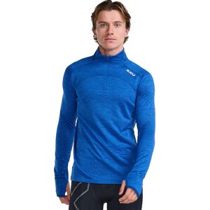 2XU Men's Ignition 1/4 Zip SURF/SILVER REFLECTIVE L, SURF/SILVER REFLECTIVE