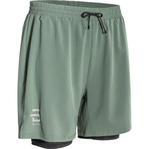 Dæhlie Shorts Run 2 In 1 Dark Forest XL, Dark Forest