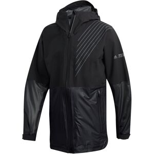 Adidas Men's Terrex 3L Zupahike Jacket Black S, Black