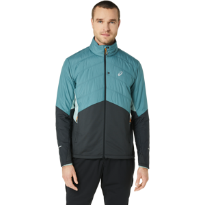 Asics Men's Winter Run Jacket Foggy Teal/Graphite Grey S, Foggy Teal/Graphite Grey