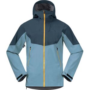 Bergans Men's Senja Hybrid Softshell Jacket  Smoke Blue/Orion Blue/Light Golden Yellow XXL, Smoke Blue/Orion Blue/Light Golden Yellow