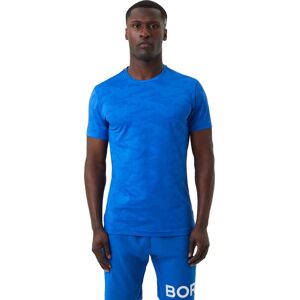 Björn Borg Men's Borg Performance T-Shirt Nautical Blue S, Nautical Blue