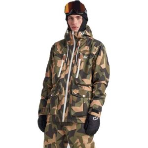 ColourWear Men's Falk Jacket Camo Olive L, Camo Olive