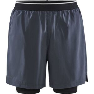 Craft Men's Adv Charge 2-In-1 Stretch Shorts Asphalt XXL, Asphalt