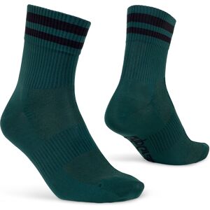 Gripgrab Original Stripes Crew Socks Green S (38-41), Green