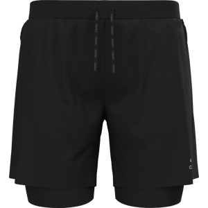 Odlo Men's 2-in-1 Short X-Alp Trail 6 Inch Black L, Black